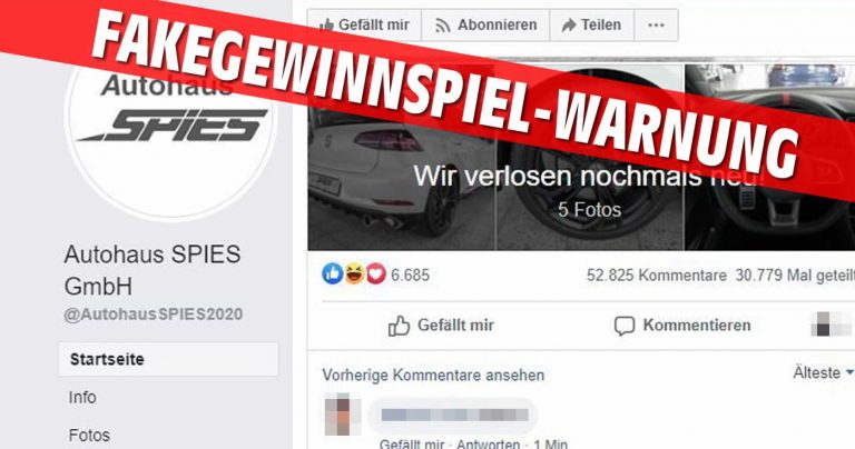 Vorsicht bei gefälschten Autohaus-Seiten auf Facebook