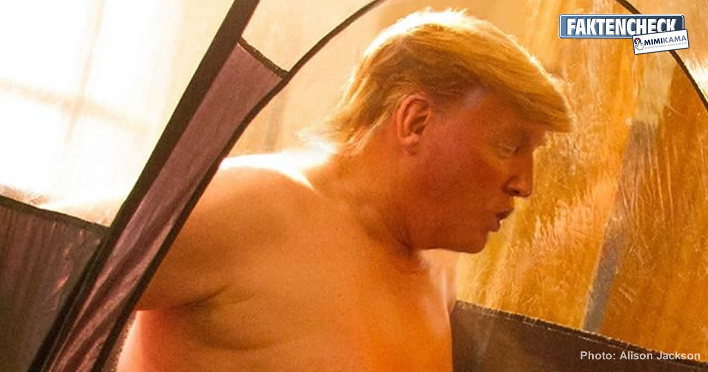 Der nackte Trump: Nicht echt, sondern eine Spoof-Fotoserie!