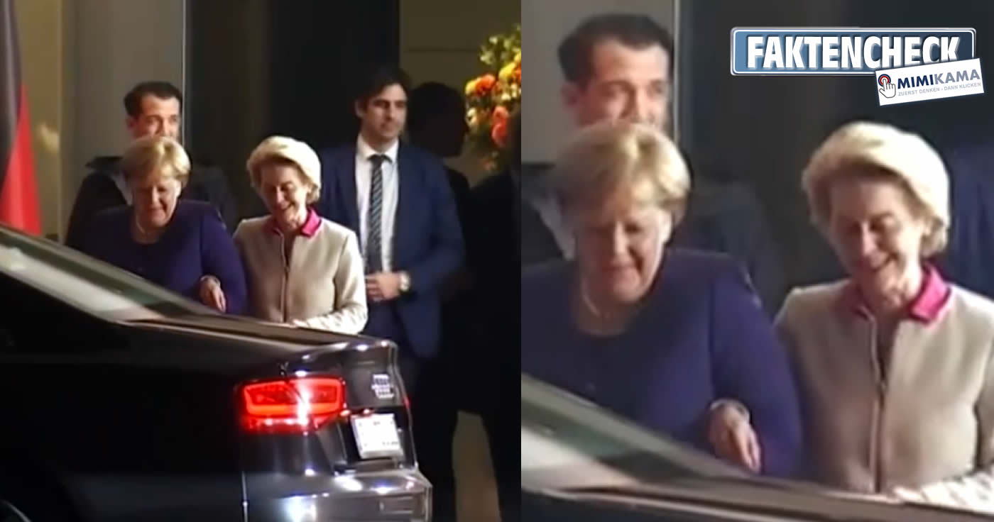 Merkel und von der Leyen ohne Maske und Abstand (Faktencheck)