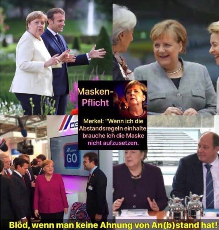 Facebook Screenshot - Collage Angela Merkel