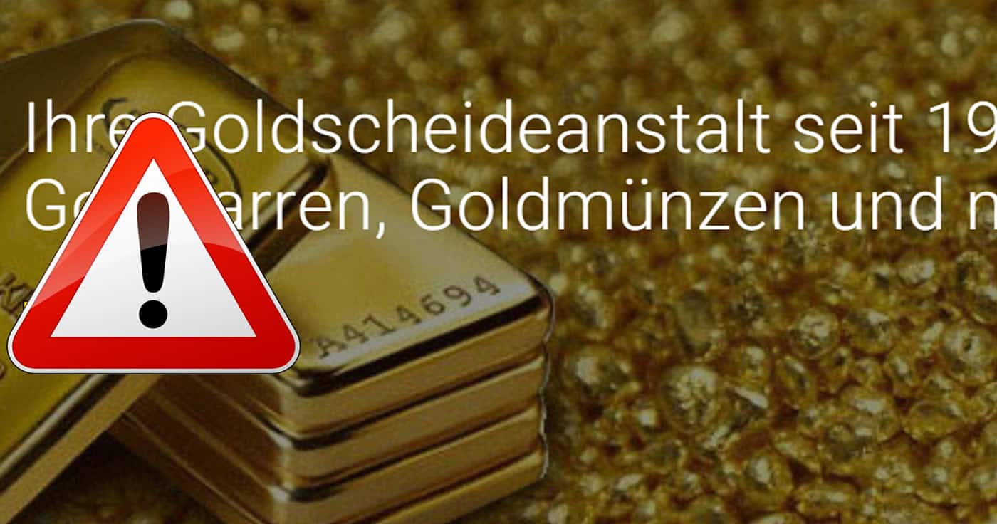 goldscheideanstalt-solidus24. de & feingold-scheideanstalt. de fälschen Trusted Shops-Zertifikat