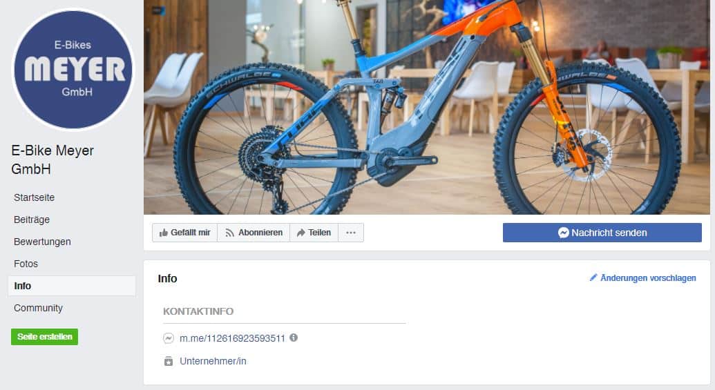 Fake-Gewinnspiel E-Bikes Screenshot