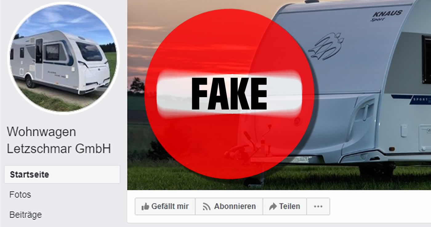 Fake: Wohnwagen Letzschmar GmbH