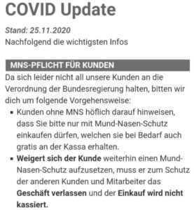 COVID Update 25.11.2020