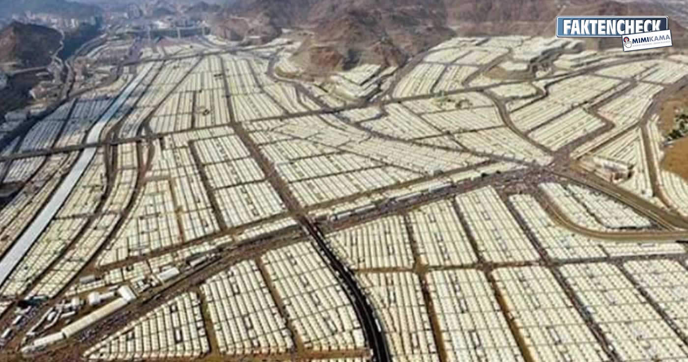 Die Zeltstadt im saudi-arabischen Mina