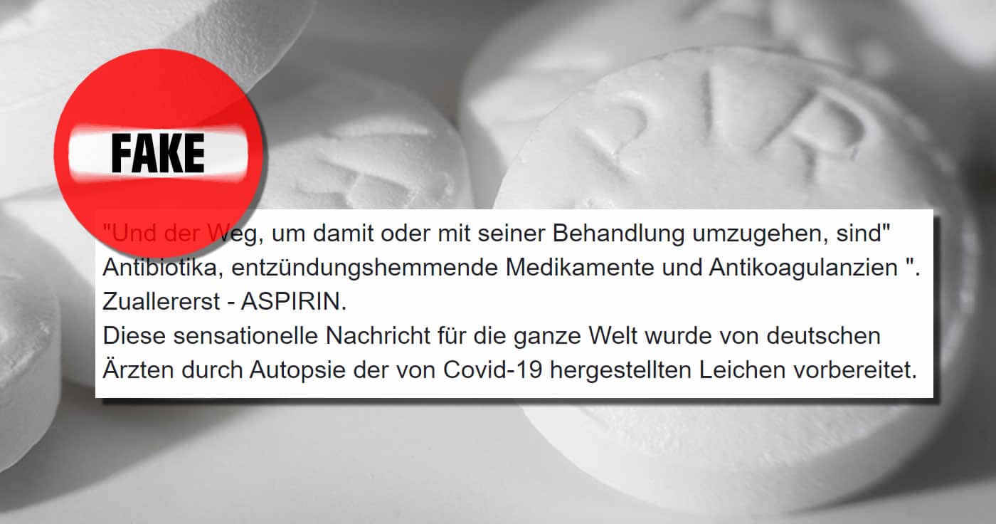 Dass Antibiotika, Aspirin oder Paracetamol bei COVID-19 helfen würde, sei „völlig absurd“. Einzig ein Impfstoff könne gegen das Virus helfen, so Van Gucht.