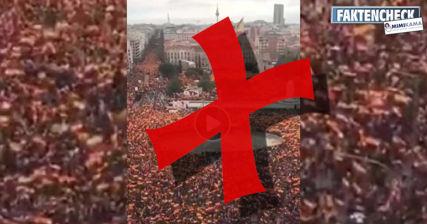 Video zeigt keine Corona-Demo in Spanien