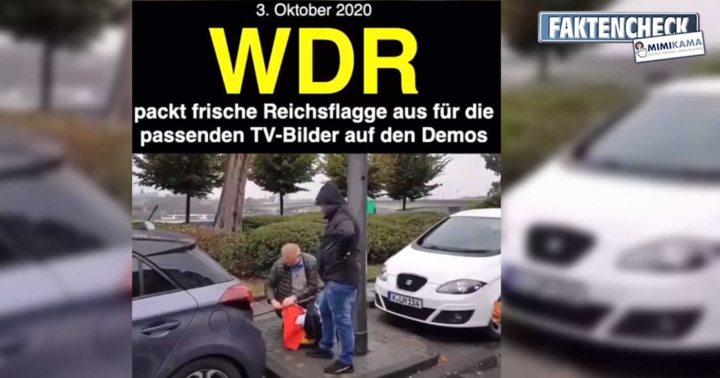 WDR: "Der WDR hat keine Kenntnis darüber, wer die beiden Personen in dem Video sind. Falsch ist die Behauptung, es handele sich um einen im Netz namentlich genannten Reporter des WDR."