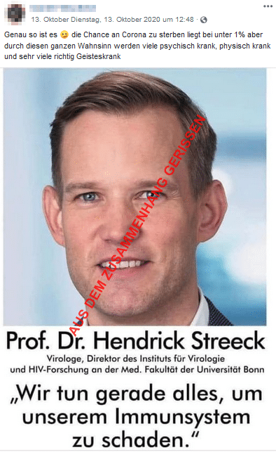 Das Zitat von Hendrik Streeck