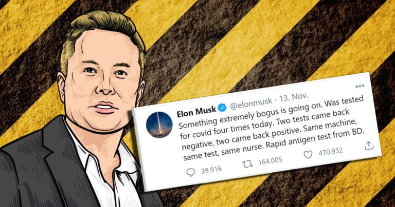 Elon Musk positiv und negativ auf Corona getestet