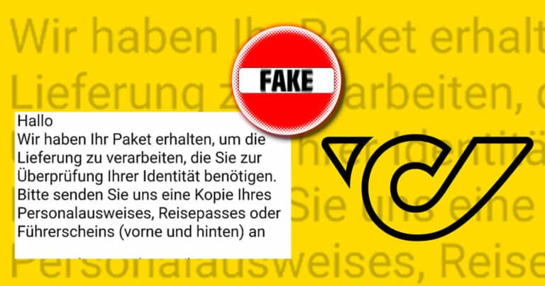 Achtung Identitätsdiebstahl: Kriminelle versenden betrügerische E-Mails im Namen der Post!