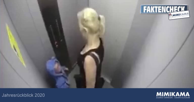 Jahresrückblick 2020: Eine Frau schlägt ein Kleinkind im Aufzug (Video)