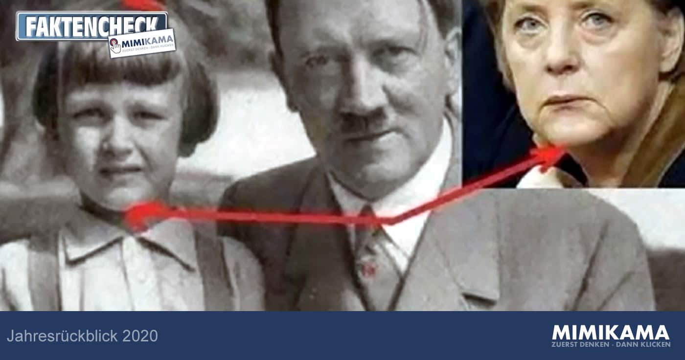 Jahresrückblick 2020: Angela Merkel sei Hitler's Tochter