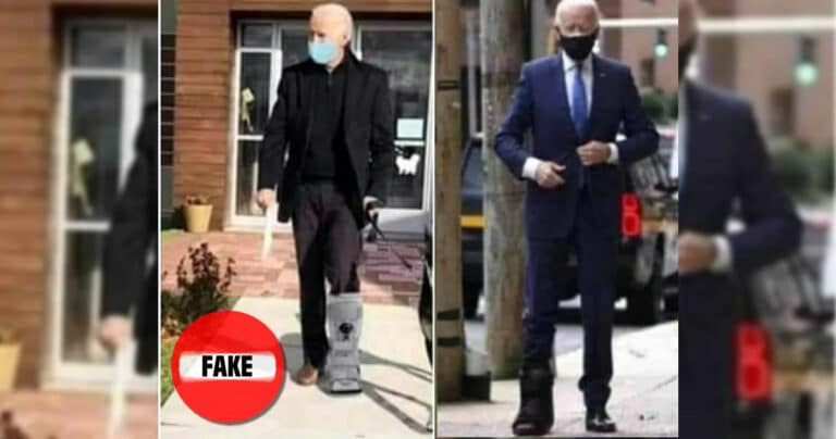 Joe Biden: Foto-Fake soll Gerüchte um orthopädischen Stiefel ankurbeln
