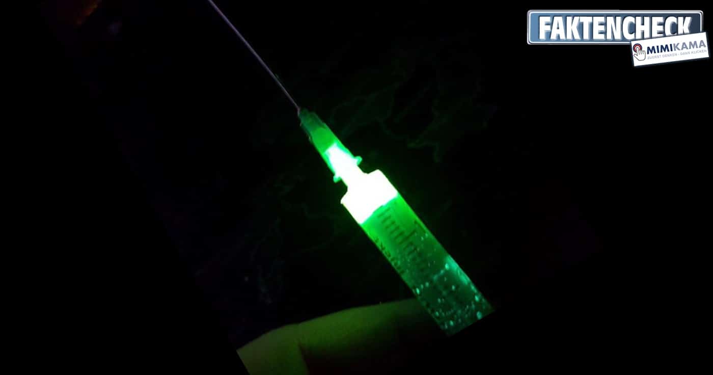 Der grün leuchtende Corona-Impfstoff (Faktencheck)