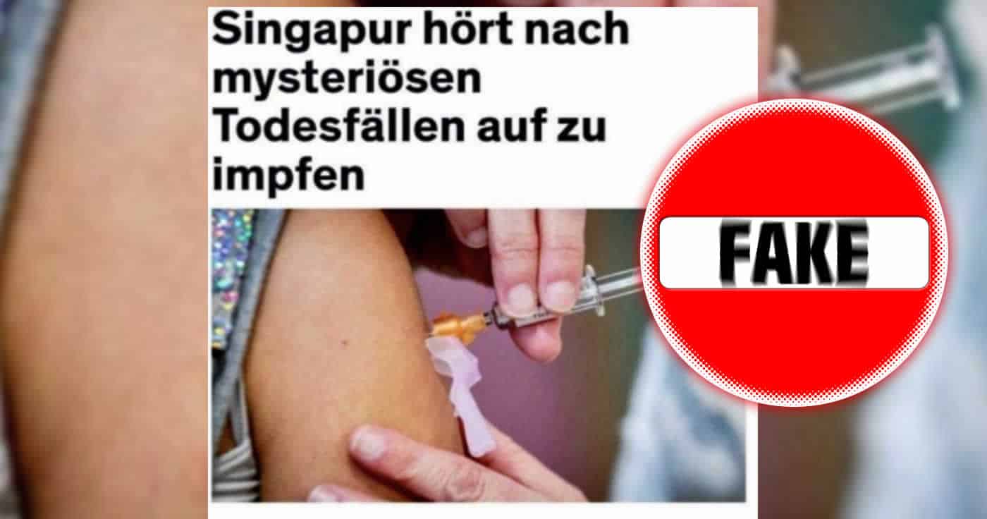 Singapur hat Grippeimpfungen wegen Todesfällen nicht eingestellt