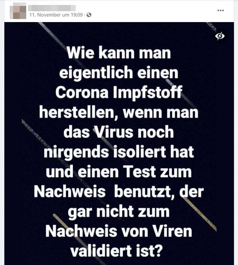 Coronavirus isoliert? Natürlich!
