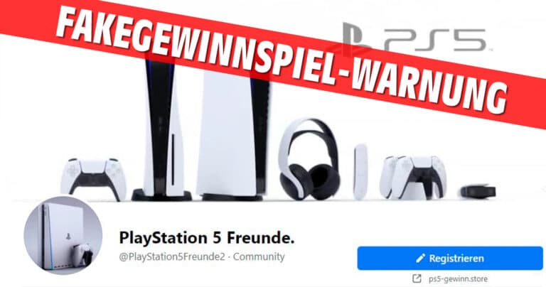 Facebook-Seite „PlayStation 5 Freunde.“ – Vorsicht vor Fake-Gewinnspielen!