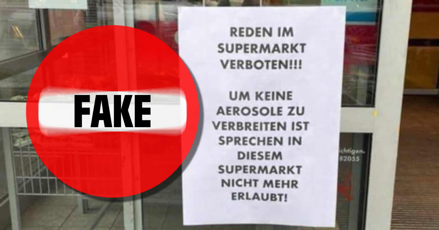 REWE: "Reden im Supermarkt verboten!" (Faktencheck)