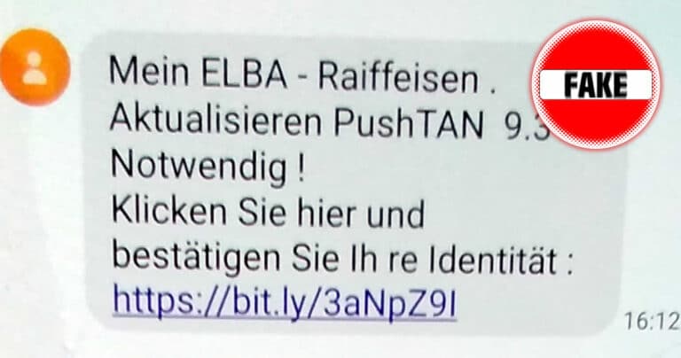 Phishing-Warnung: Gefälschte SMS und E-Mails im Namen der Raiffeisen!