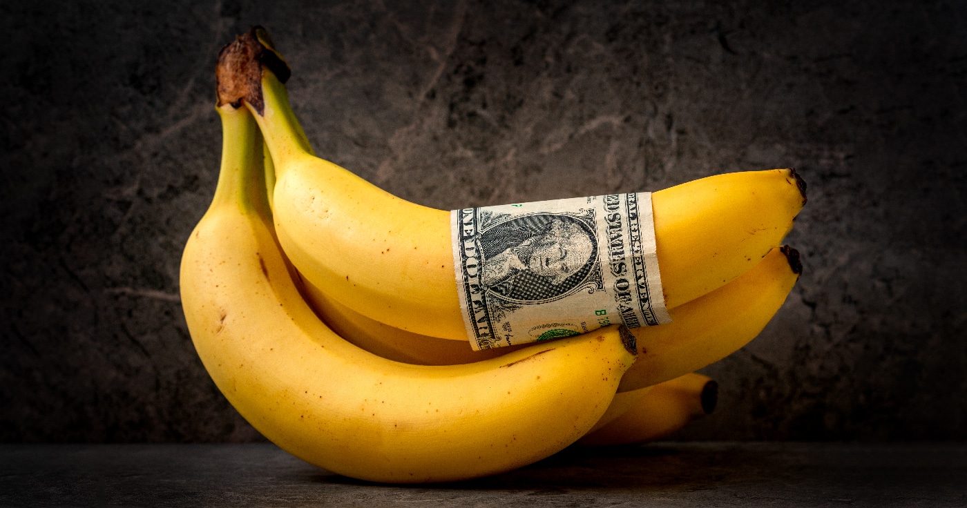 "Schnäppchen": Ein Bund Bananen um rund 1.800 Euro