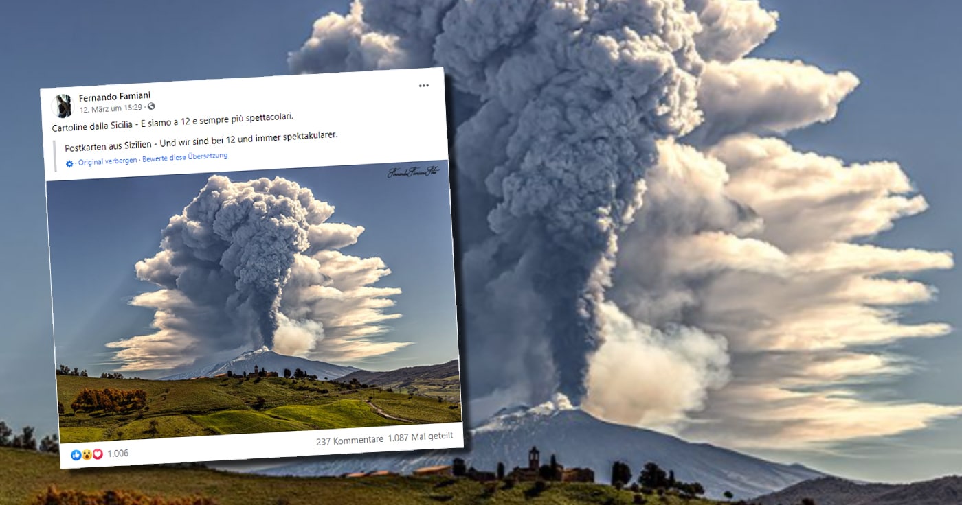 Kein Fake: Ein faszinierender Vulkanausbruch