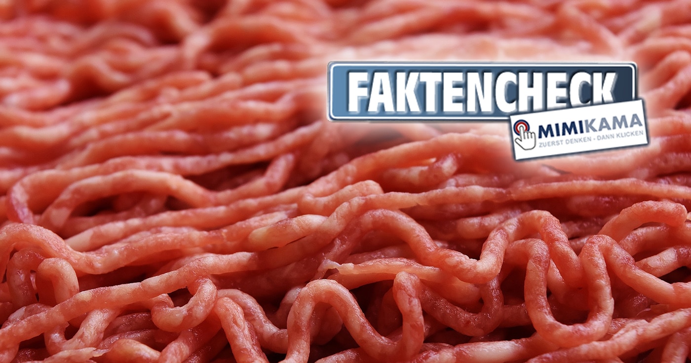 25% Menschenfleisch in Hackfleisch? Faktencheck!