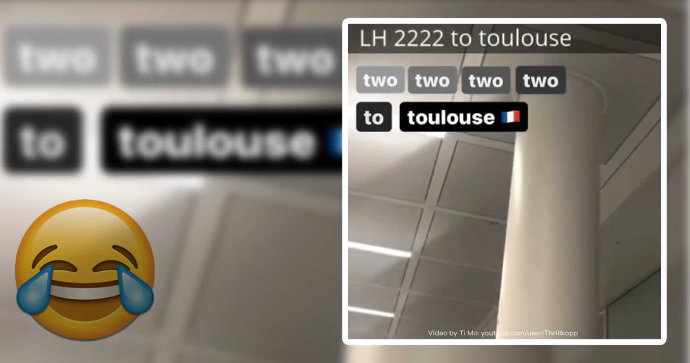 Viraler Hit: "Lufthansa Flight Two Two Two Two to Toulouse"