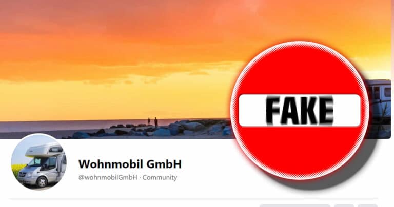 Fake-Gewinnspiel auf Facebook: Wohnmobil GmbH