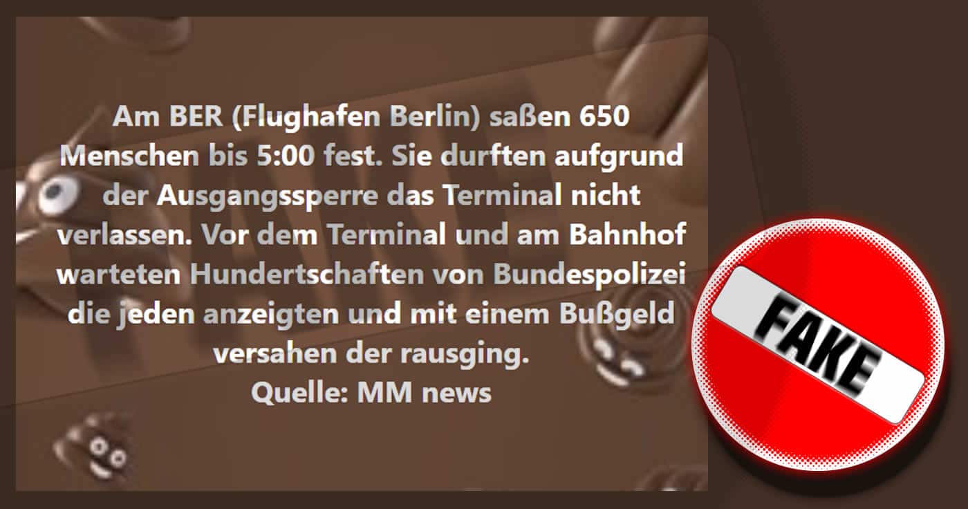 Es mussten nicht 650 Menschen am Flughafen Berlin übernachten!