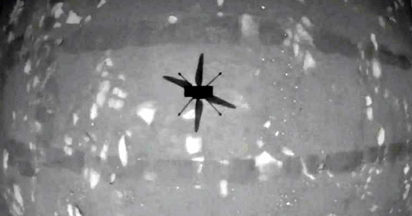 Video vom Erstflug des Mars-Hubschraubers