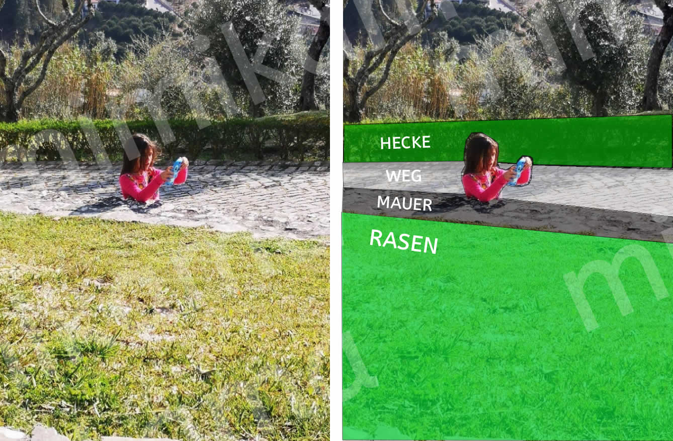 Auflösung Foto-Rätsel Mädchen im Boden