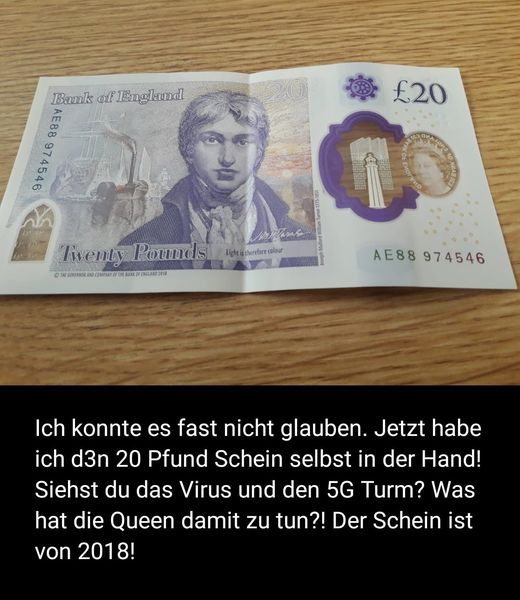 Screenshot Facebook Sharepic 20 Pfund-Banknote