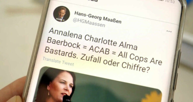 „ACAB“: Maaßen-Tweet zu Baerbock sorgt für Empörung