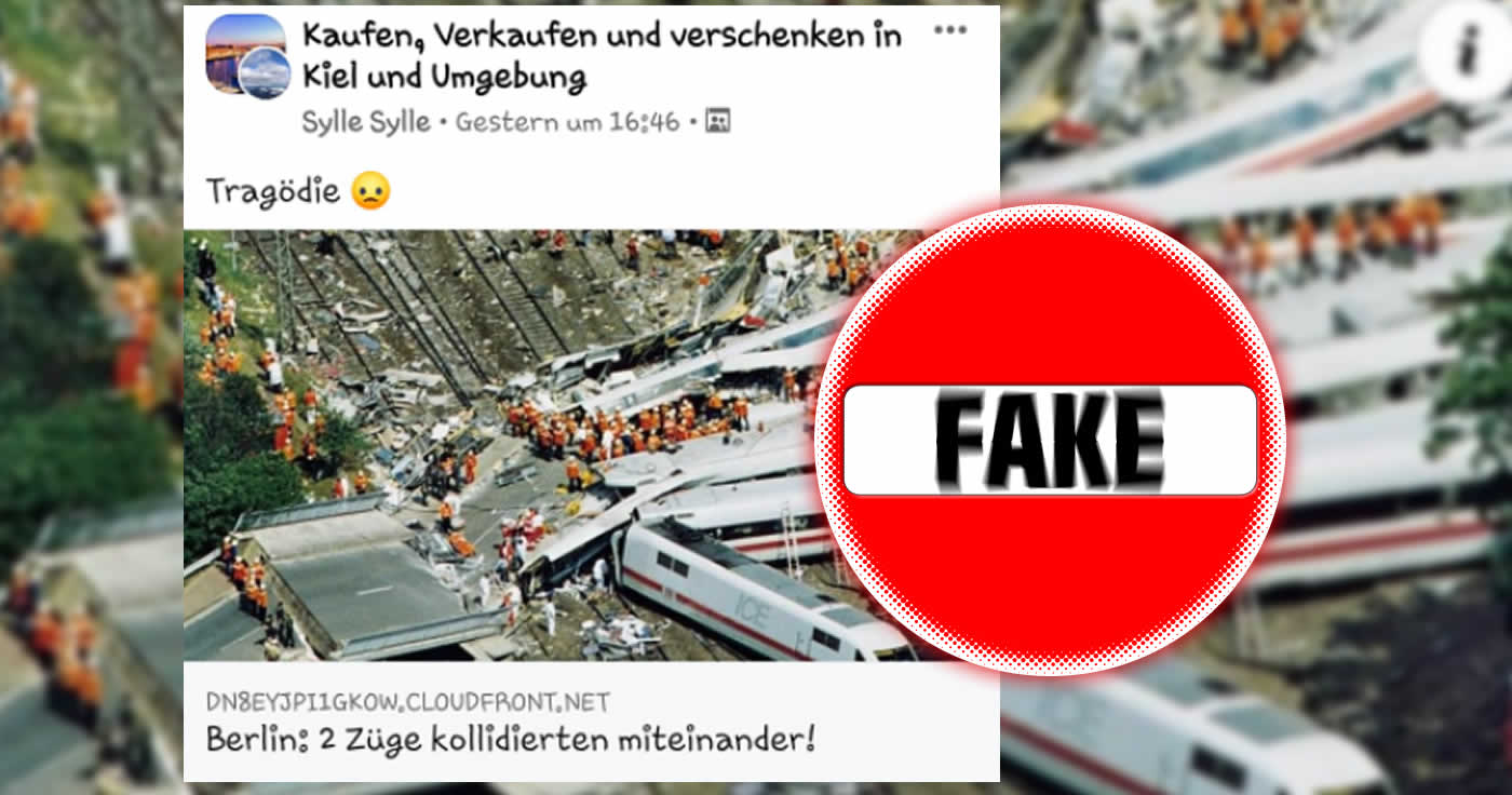 Phishing auf Facebook: Nein, es gab kein Zugunglück in Berlin!