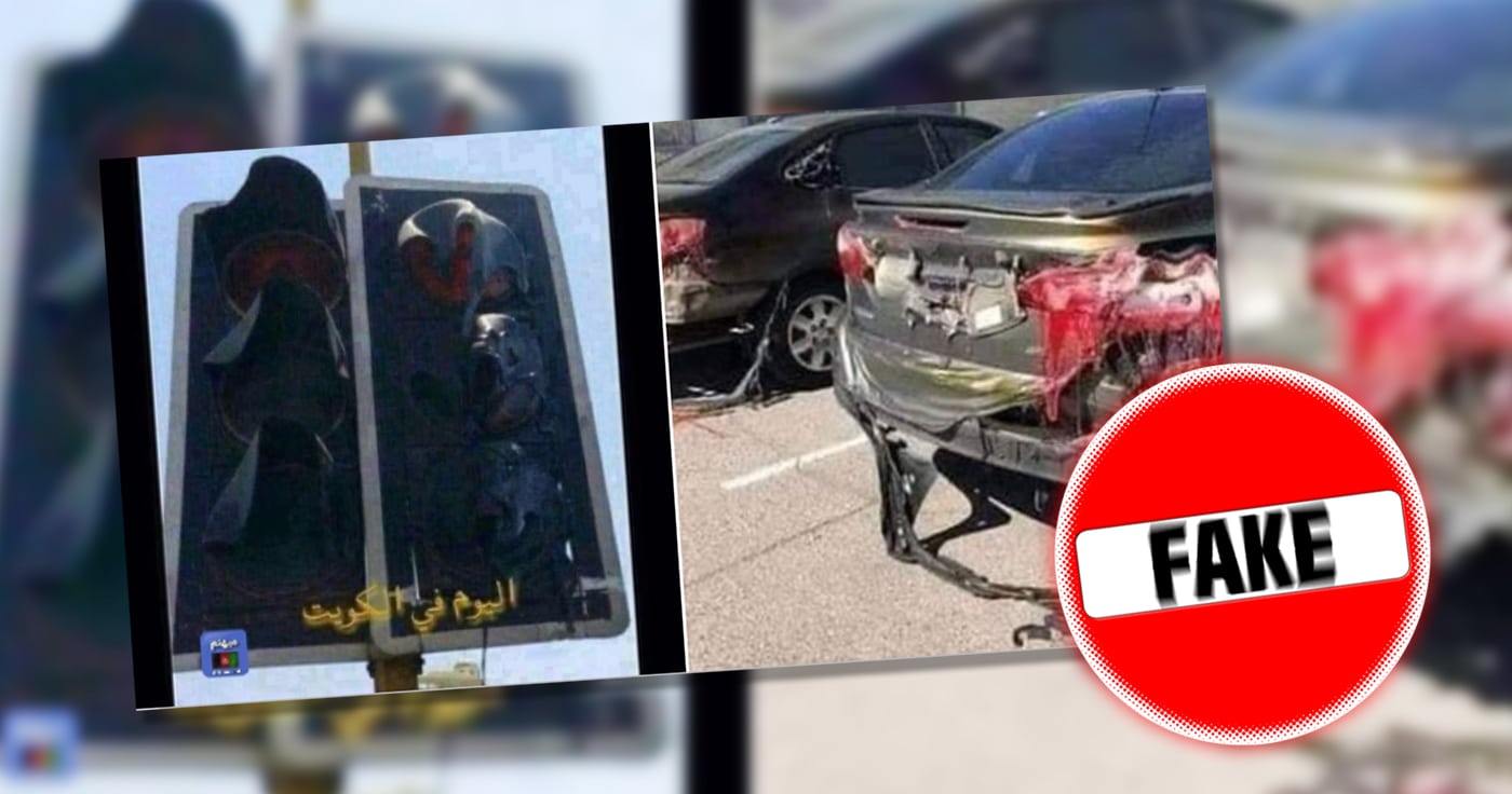 Geschmolzene Autos in Kuwait wegen großer Hitze?