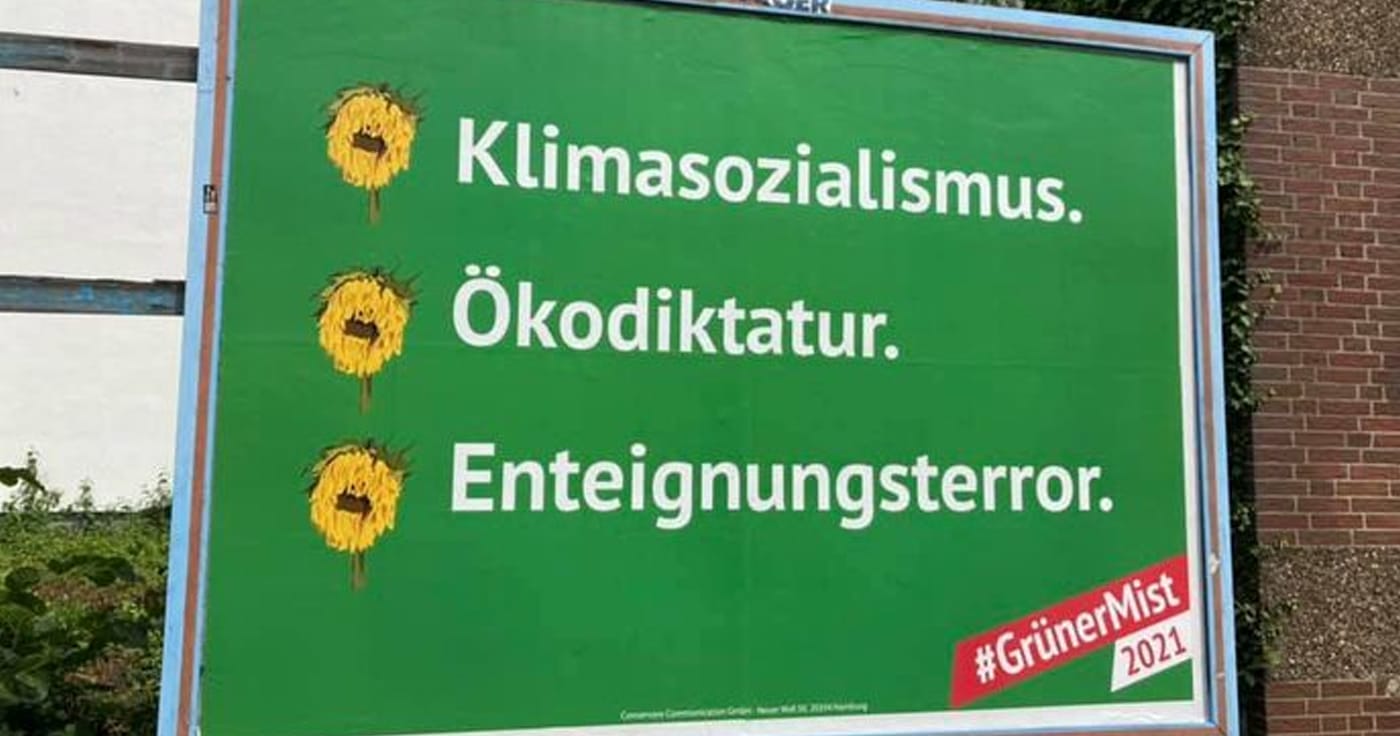 Schmähplakate gegen "Die Grünen": Ein Kindergarten-Wahlkampf