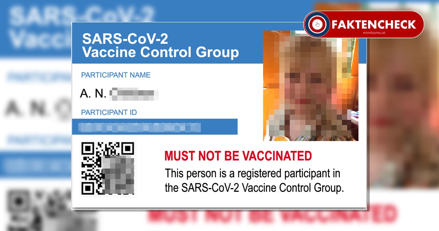 Der dubiose Ausweis für Impfgegner mit dem Vermerk "Darf nicht geimpft werden"