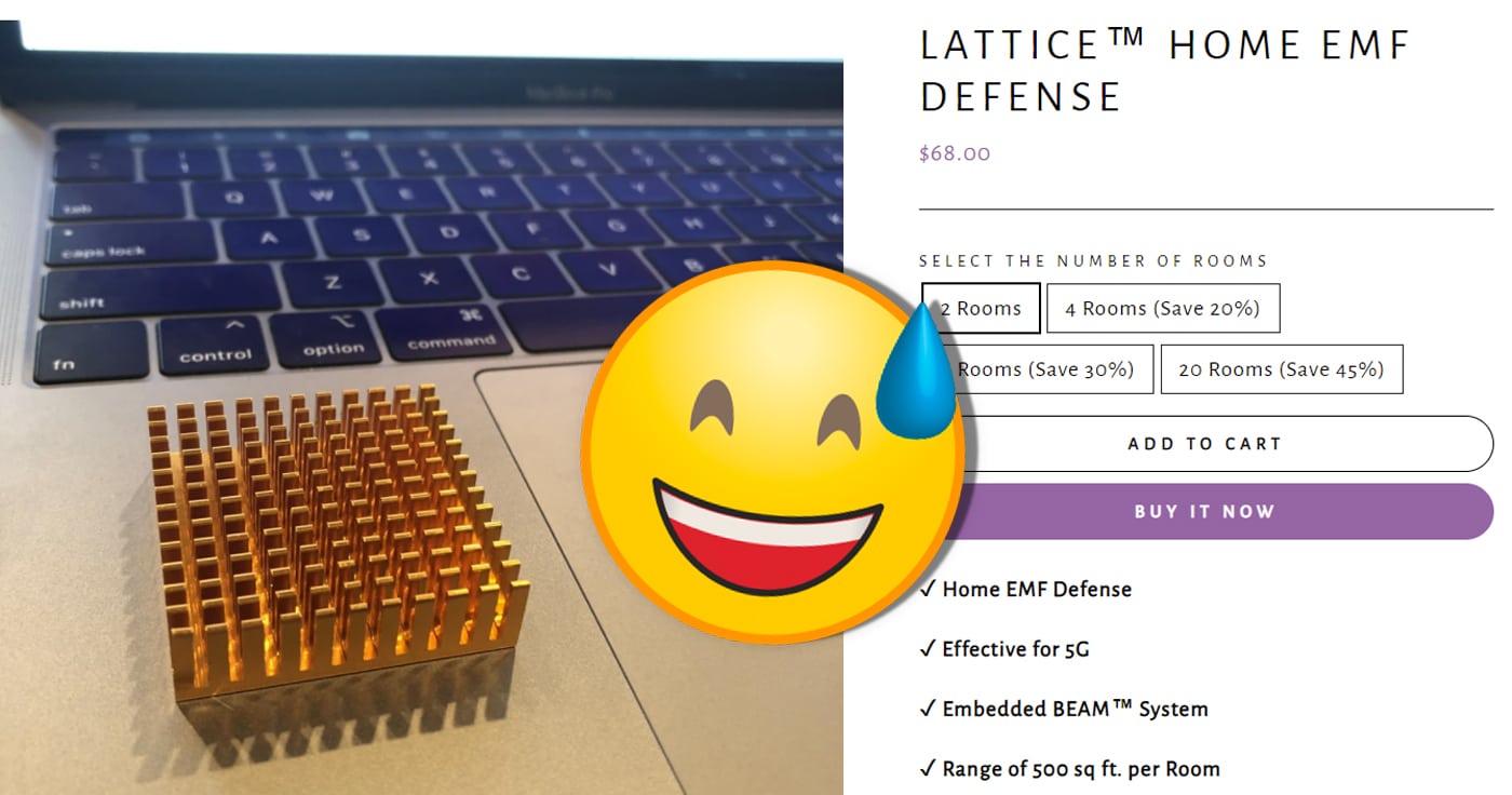Der neueste heiße Shice für QAnons: Eine "Lattice Home EMF Defence"