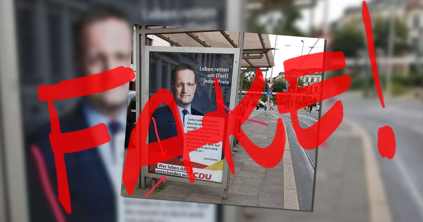 Nicht von der CDU: Die Spahn-Plakate