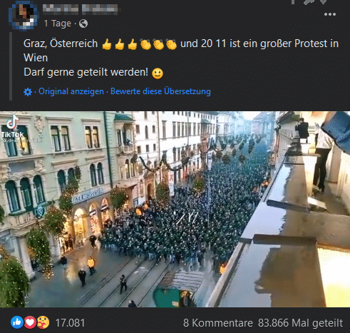 Das ist keine Demo in Graz