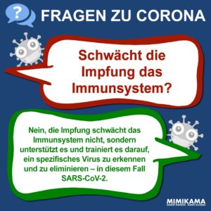 Schwächt eine COVID-19 Impfung das Immunsystem?