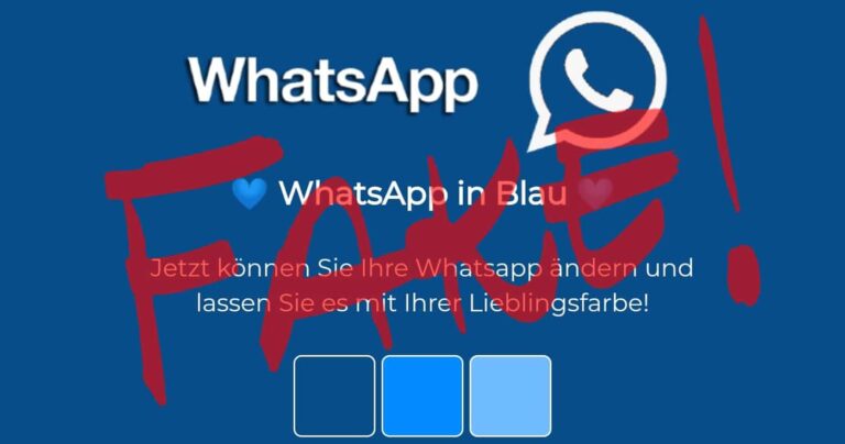 „Blue WhatsApp“: Blaue WhatsApp-Fälschung liefert Schadsoftware