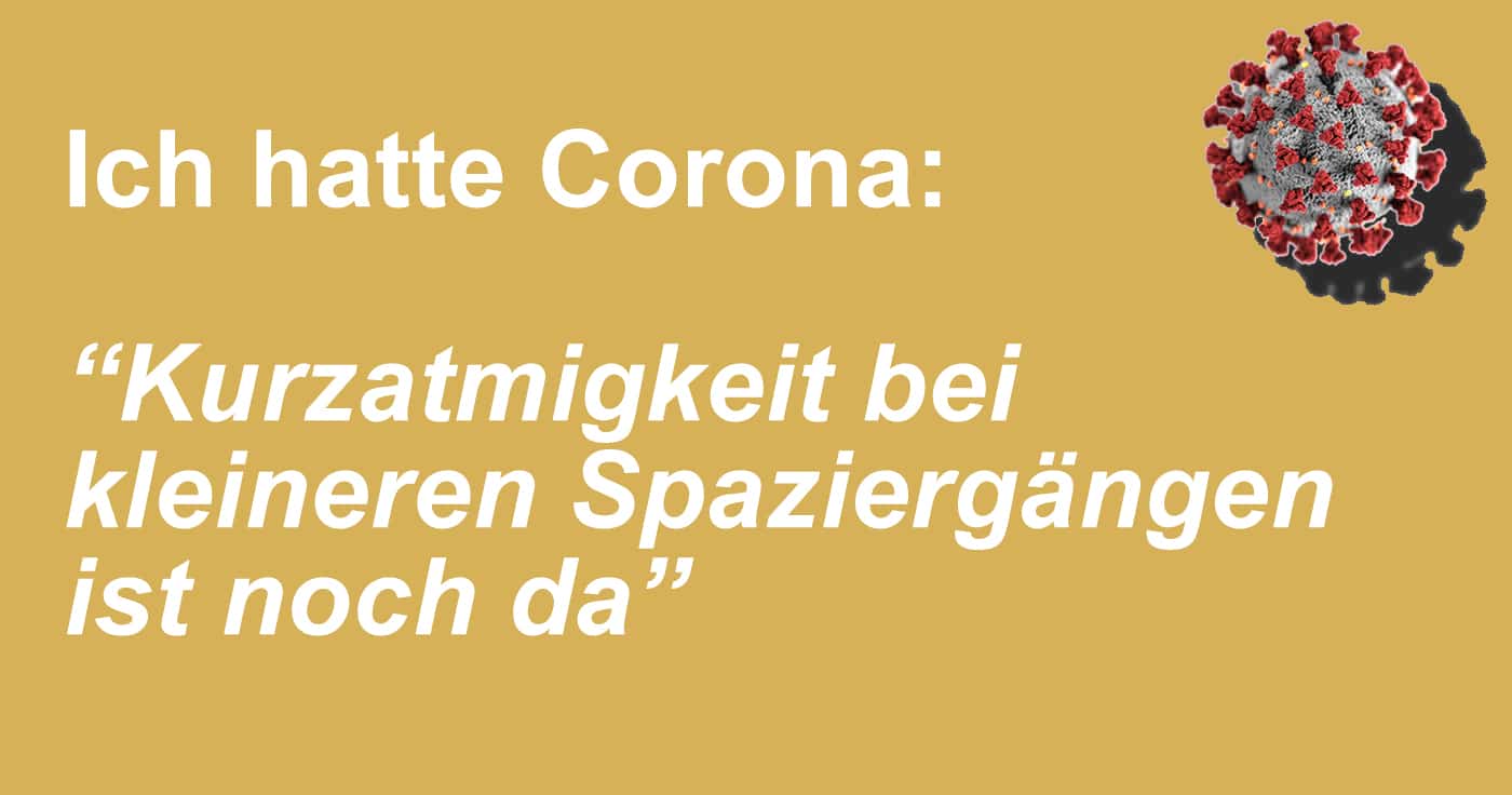 Ich hatte Corona: