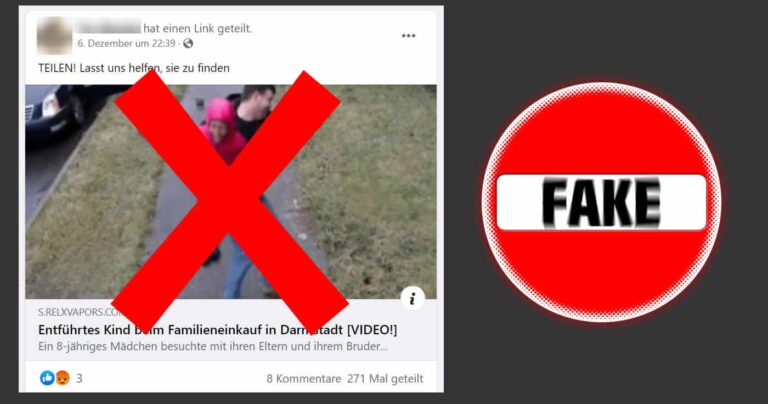 Facebook-Falle: Falschmeldung über entführtes Kind in Darmstadt