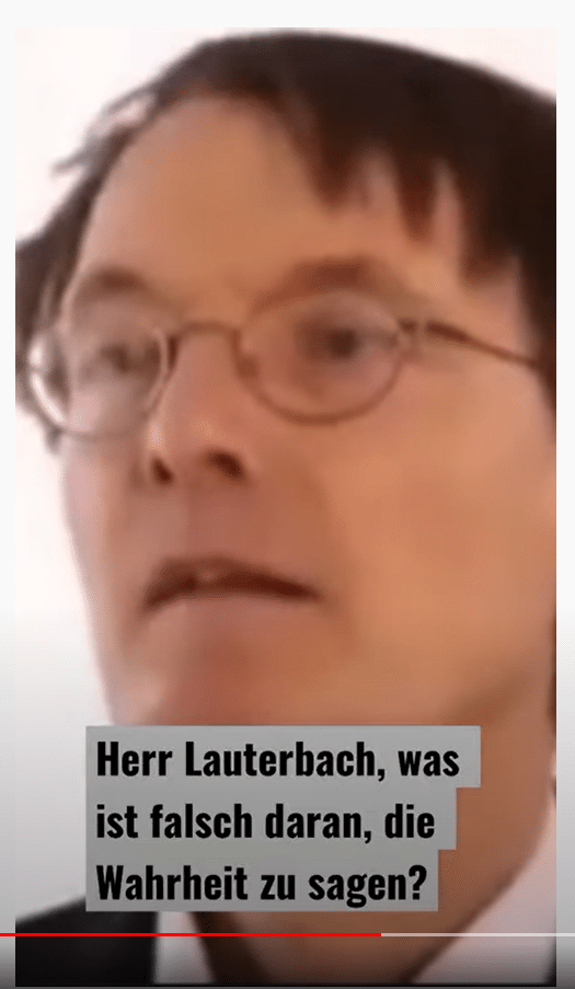 Lauterbach: "Die Wahrheit führt in vielen Fällen zum politischen Tod"