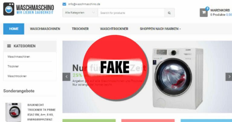 Fakeshop „Waschmaschino“: Betreiber verurteilt