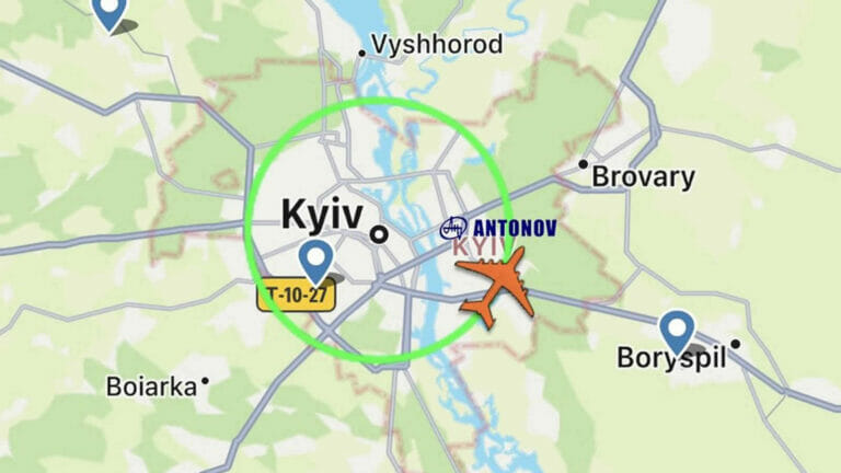 Ein Wunder! Zerstörte Antonov AN-225 kreist pöbelnd über Kiew!