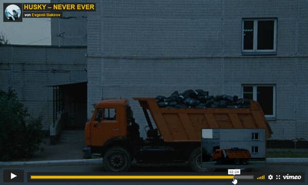 Screenshot Video "Husky - Never Ever" by Evgeniii Bakirov / DirectorsLibrary