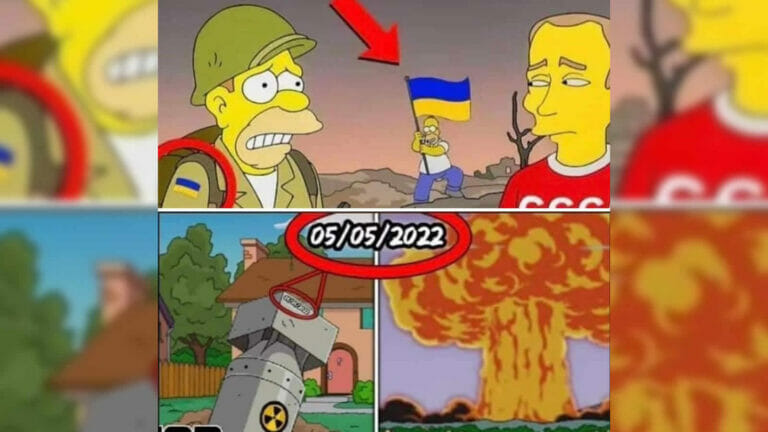 Nein, die Simpsons prophezeiten nicht den Russland-Ukraine-Konflikt!
